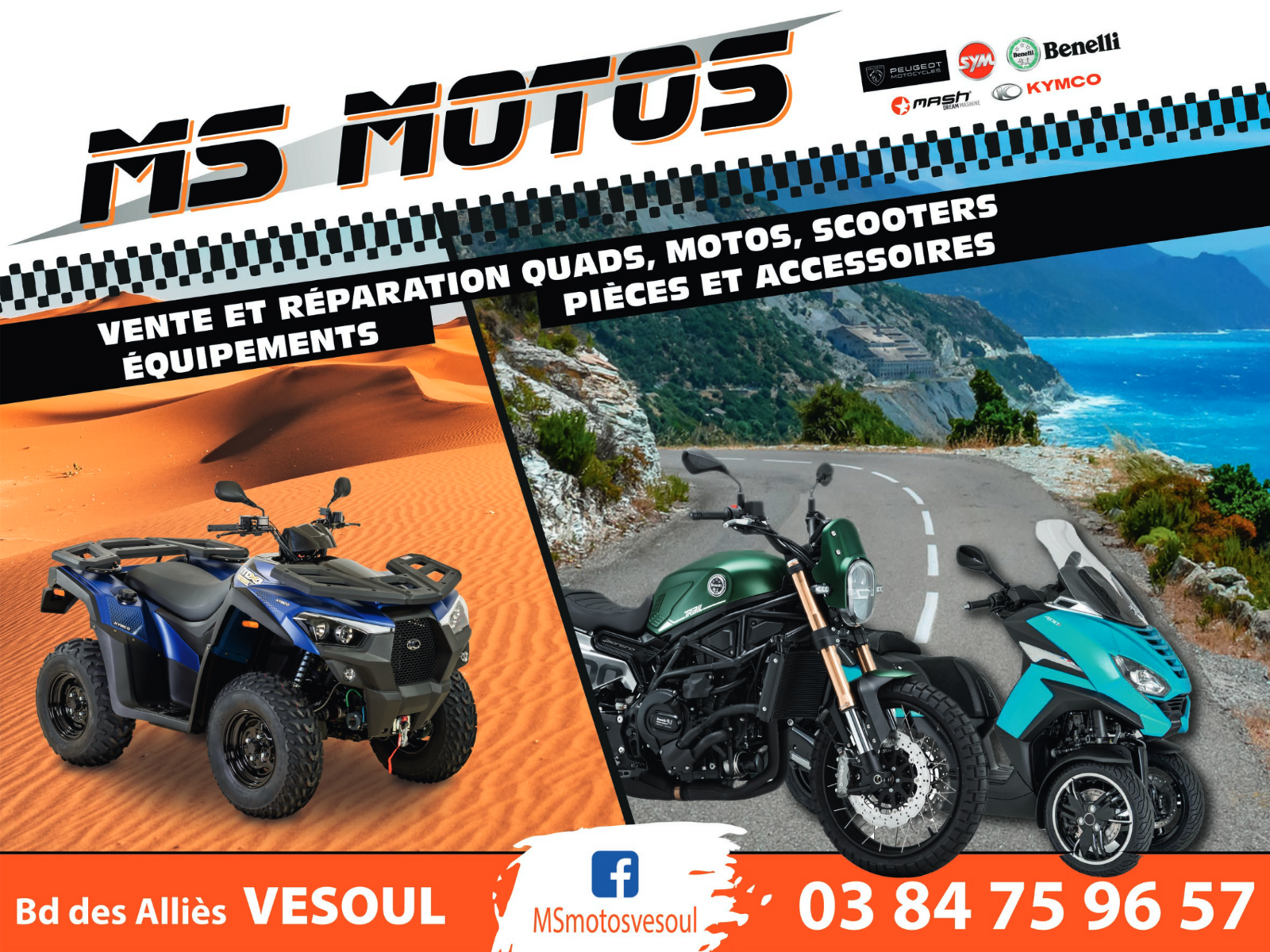 MS Motos, nouveau partenaire du club