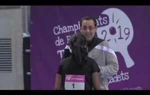 PRITHIKA PAVADE - CHARLOTTE LUTZ (FINALE CADETTES CHAMPIONNATS DE FRANCE 2019)